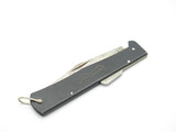 Vintage 1960s Solar Jaguar Seki Japan 4.37" Black Metal Folding Lockback Knife