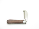 Vintage 1950s Seki Japan 4" Serrated Stainless Wood Handle Folding Pocket Knife