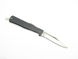Vintage '60s Solar Jaguar Seki Japan 4.37" Black Metal Folding Lockback Knife