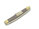 Vintage Premier 1970s Seki Japan 3.87" Folding Stainless Steel Wood Pocket Knife