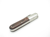 Vintage 1970s Explorer Seki Japan 3.25" Stainless & Wood Folding Pocket Knife