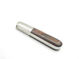 Vintage 1970s Explorer Seki Japan 3.25" Stainless & Wood Folding Pocket Knife