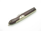 Vintage 1970s Wood Handle Seki Japan 4" Slipjoint Folding Pocket Knife