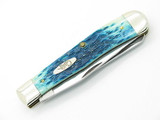2004 Case XX 6254 Trapper Folding Pocket Knife Caribbean Blue Bone