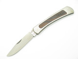 Vintage 1970s S. M. Seki Japan 4" Wood & Stainless Folding Pocket Knife