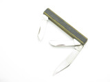 Vintage 1980s KT (Kanetsune) Seki Japan 3.75" Brass & Wood Folding Pocket Knife