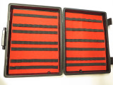 Vtg Knife Storage Hard Plastic Briefcase Case Holds 52 Folding Pocket Knives