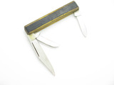 Vintage 1980s KT (Kanetsune) Seki Japan Brass & Wood 3.25" Folding Pocket Knife