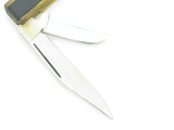 Vintage 1980s KT (Kanetsune) Seki Japan Brass & Wood 3.25" Folding Pocket Knife