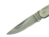 Vtg 1980s Seki Japan 3" Black Stainless Folding Lockback Pocket Knife