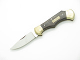 Vintage 1970s Prototype Seki Japan Small 3" Wood Folding Lockback Pocket Knife