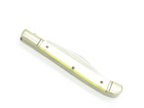 Vintage 1960s Seki Japan Small 2.87" White Handle Folding Pocket Jack Knife