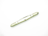 Vintage 1960s Seki Japan Small 3" White Handle Folding Pocket Pen Knife (Crack)