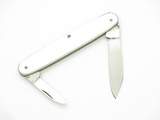 Vintage 1960s Seki Japan 3" White Handle Folding Pocket Pen Knife