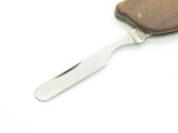 Vintage 1970s Prototype Seki Japan 4" Wood Folding Pocket Pipe Tool Knife