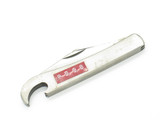 Vintage 1970s Prototype Seki Japan 3.12" Stainless Folding Bottle Opener Knife