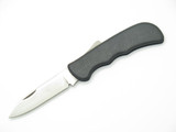 Vintage 1960s Prototype Seki Japan 3.5" Black Folding Pocket Lockback Knife