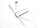 Vintage 1970s Prototype Seki Japan 2.25" Stainless Folding Pipe Tool Knife