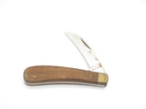 Vintage 1970s Seki Japan 3.75" Hawkbill Pruner Wood Handle Folding Pocket Knife