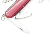 Vintage 1970s Seki Japan 3.5" Red Multi Tool Folding Pocket Camp Knife