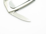 Vintage LKD 1970s Seki Japan 2" Stainless Folding Pocket Money Clip Knife
