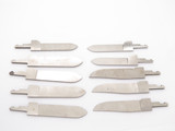 Vintage Schrade USA Rogers Blade Changer Knife Blade Blank Making Part Set of 10
