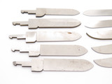 Vintage Schrade USA Rogers Blade Changer Knife Blade Blank Making Part Set of 10