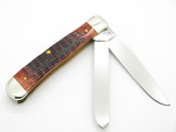 2015 Case XX 6254 Old Red Bone Trapper Folding Pocket Knife Antique Stamp