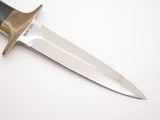 Vintage 1980s Al Mar Fang I Hattori Seki Japan Dagger Micarta Fixed Blade Knife