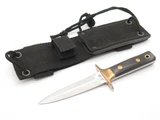 Vintage 1980s Al Mar Fang I Hattori Seki Japan Dagger Micarta Fixed Blade Knife