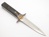 Vtg 1980s Al Mar Fang I Hattori Seki Japan Micarta Dagger Fixed Blade Knife