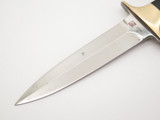 Vtg 1980s Hattori Al Mar Fang I Seki Japan Micarta Dagger Fixed Blade Knife