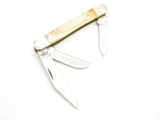 Vintage 1980s Parker USA Stockman 3.87" Bone Handle Folding Pocket Knife
