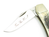 Vtg 1980s Frost Cutlery Imai Seki Japan 4" Texas 2 Bld Bone Folding Pocket Knife