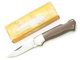 Vintage '80s Parker Imai Seki Japan 3" Wood Handle Lockback Folding Pocket Knife