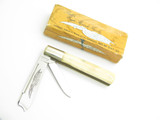 Vtg 1980s Parker Cut Co. Imai Seki Japan Bone Handle Folding Pocket Knife