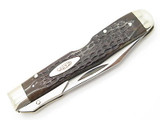 Vtg 1978 Case XX 6111 1/2 Bone Cheetah Swing Guard Folding Pocket Knife