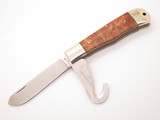 Vtg 1997 AG Russell Seki Japan AUS-8 Jumbo Guthook Trapper Folding Pocket Knife