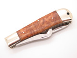 Vtg 1997 AG Russell Seki Japan AUS-8 Jumbo Guthook Trapper Folding Pocket Knife