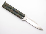 Vintage 1980s Winchester Tak Fukuta Seki Japan Camouflage 4-5/8" Folding Balisong Butterfly Knife