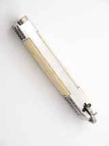 Vintage 1980s Virginia Tak Fukuta Handmade Seki Japan Bone Handle Folding Balisong Butterfly Knife