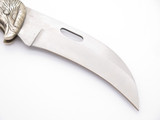 Vtg Frost Tak Fukuta Seki Japan 5.2" Black Hawkbill Eagle Folding Lockback Knife