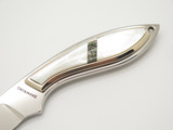 Vintage Browning 378 Custom Seki Japan Pearl MOP Mirror Blade Fixed Knife