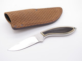 Vintage Browning 376 Custom Seki Japan Wood Mirror Blade Fixed Knife