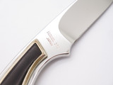Vintage Browning 376 Custom Seki Japan Wood Mirror Blade Fixed Knife