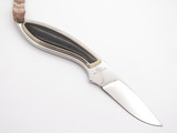 Vintage Browning 376 Wood Custom Tak Fukuta Seki Japan Mirror Blade Fixed Knife
