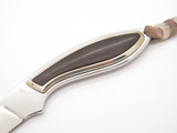 Vintage Browning 376 Wood Custom Tak Fukuta Seki Japan Mirror Blade Fixed Knife