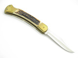 Vintage 1976 Puma 900 Earl Germany 3.75" Stag Lockblade Folding Pocket Knife