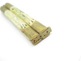 Vintage WWII Era Filipino Balisong 5.75" Folder Bone Handle Brass Folding Butterfly Knife