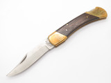 Vtg '80s Coast Cutlery Tak Fukuta Seki Japan Ebony Lockback Folding Hunter Knife